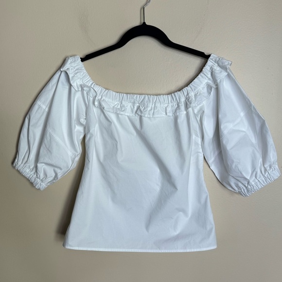 Ba&sh Pascal Off-the-Shoulder Top  Blouse White size Small - Picture 2 of 7